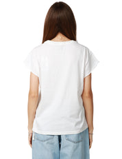 T-SHIRT DONNA BOWERY BIANCA CON SCRITTA "PARIS" 100% COTONE