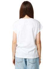T-SHIRT DONNA BOWERY BIANCA CON STAMPA TUCANO 100% COTONE