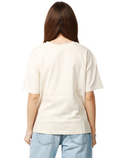 T-SHIRT DONNA CHS JARED BIANCA GIROCOLLO OVER IN JERSEY