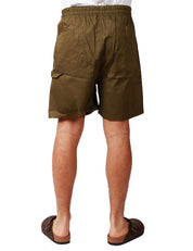 BERMUDA UOMO CALIFORNIA POSH VERDE MLITARE IN COTONE CON COULISSE
