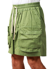 BERMUDA UOMO CALIFORNIA POSH VERDE CON TASCONI DAVANTI E COULISSE IN VITA