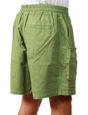 BERMUDA UOMO CALIFORNIA POSH VERDE CON TASCONI DAVANTI E COULISSE IN VITA
