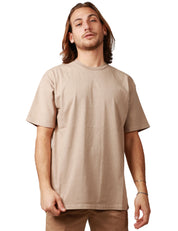 T-SHIRT UOMO CALIFORNIA POSH BEIGE GIROCOLLO IN COTONE