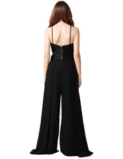 COMPLETO DONNA CARLA RUIZ NERO TOP E PANTALONE PALAZZO