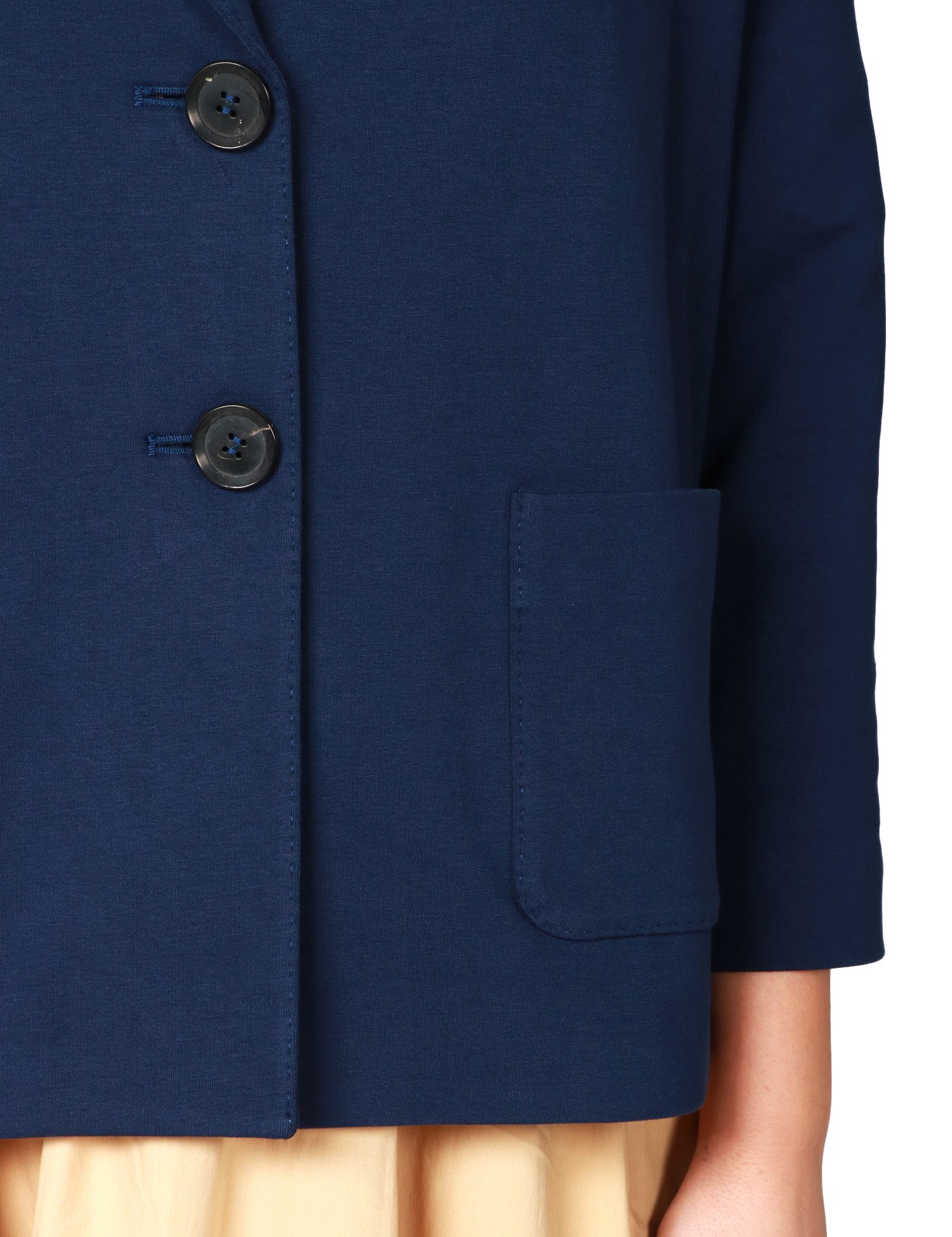 GIACCA CABAN DONNA CIRCOLO BLU IN FELPA DI COTONE CON TASCHE APPLICATE DAVANTI