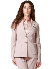 GIACCA DONNA CIRCOLO WOODROSE MONOPETTO IN PIQUET CON TASCHE APPLICATE DAVANTI