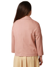 GIACCA CABAN DONNA CIRCOLO TERRACOTTA IN TESSUTO OXFORD CON MANICA 7/8