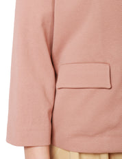 GIACCA CABAN DONNA CIRCOLO TERRACOTTA IN TESSUTO OXFORD CON MANICA 7/8