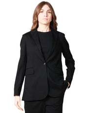GIACCA BLAZER DONNA CIRCOLO NERA MONOPETTO IN JERSEY