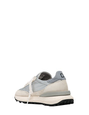 SCARPPA DONNA D.A.T.E. ATHLETA SILVER IN PELLE E NYLON CON SUOLA DENTELLATA DA RUNNING