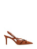 Scarpa chanel donna divine follie cuoio in suede con cinturini e tacco 75