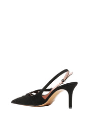 SCARPA CHANEL DONNA DIVINE FOLLIE NERA IN SUEDE CON CINTURINI