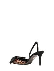 SCARPA CHANEL DONNA DIVINE FOLLIE MACULATA IN RASO CON FIOCCO APPLICATO
