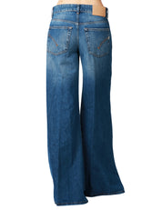 JEANS DONNA DONDUP MARLEN LAVAGGIO SCURO 5 TASCHE CON GAMBA MOLTO AMPIA