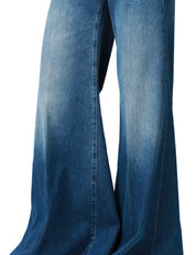 JEANS DONNA DONDUP MARLEN LAVAGGIO SCURO 5 TASCHE CON GAMBA MOLTO AMPIA
