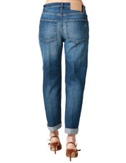 JEANS DONNA DONDUP ICON LAVAGGIO MEDIO CON RAMMENDI REGULAR FIT