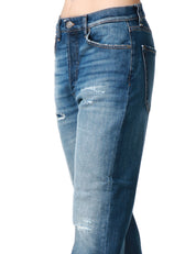 JEANS DONNA DONDUP ICON LAVAGGIO MEDIO CON RAMMENDI REGULAR FIT