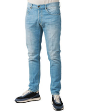 JEANS UOMO DONDUP DIAN LAVAGGIO CHIARO 5 TASCHE CARROT FIT