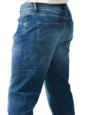 JEANS UOMO DONDUP BRAY LAVAGGIO MEDIO CON LEGGERO EFFETTO SLAVATO 5 TASCHE REGULAR FIT