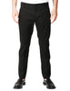 Pantalone uomo entre amis nero alla caviglia con tasca america slim fit