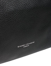 BORSA CLUTCH DONNA GIANNI CHIARINI HERMY NERA IN PELLE DOUBLE GRANA MAXI CON ZIP