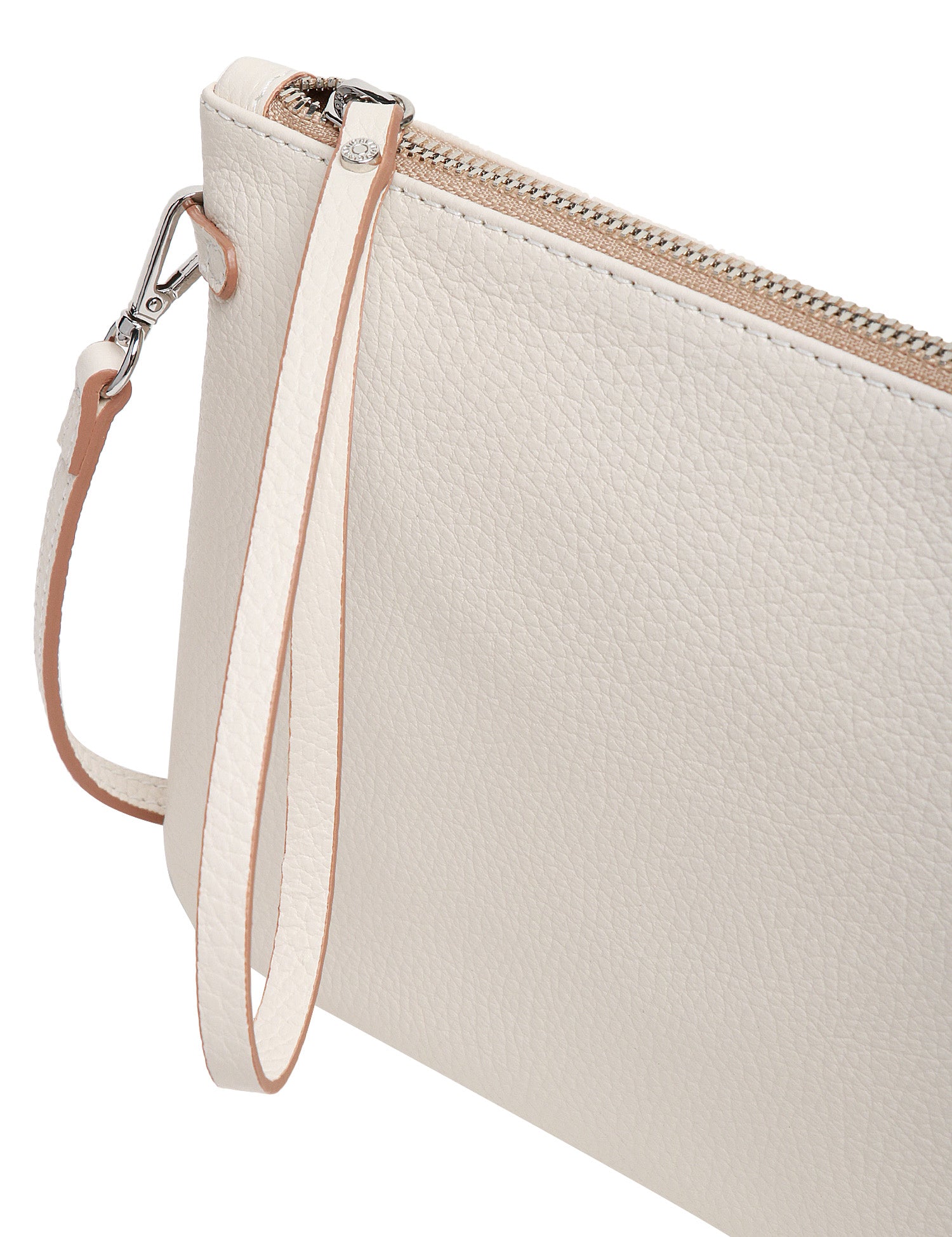 BORSA CLUTCH DONNA GIANNI CHIARINI HERMY MARBLE IN PELLE DOUBLE GRANA MAXI CON ZIP