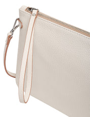 BORSA CLUTCH DONNA GIANNI CHIARINI HERMY MARBLE IN PELLE DOUBLE GRANA MAXI CON ZIP