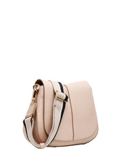BORSA GIANNI CHIARINI MARMO HELENA ROUND IN PELLE MARTELLATA CON DOPPIA TRACOLLA
