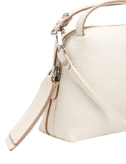 BORSA DONNA GIANNI CHIARINI ALIFA MARBLE IN PELLE MARTELLATA CON DOPPI MANICI E TRACOLLA
