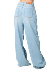 JEANS DONNA GOD SAVE DENIM ZEFIRO LAVAGGIO CHIARO SLOUCHY FIT