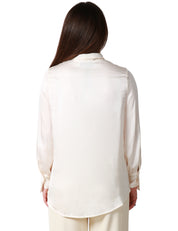 CAMICIA DONNA HAVEONE BURRO CON FUSCIACCA AL COLLO