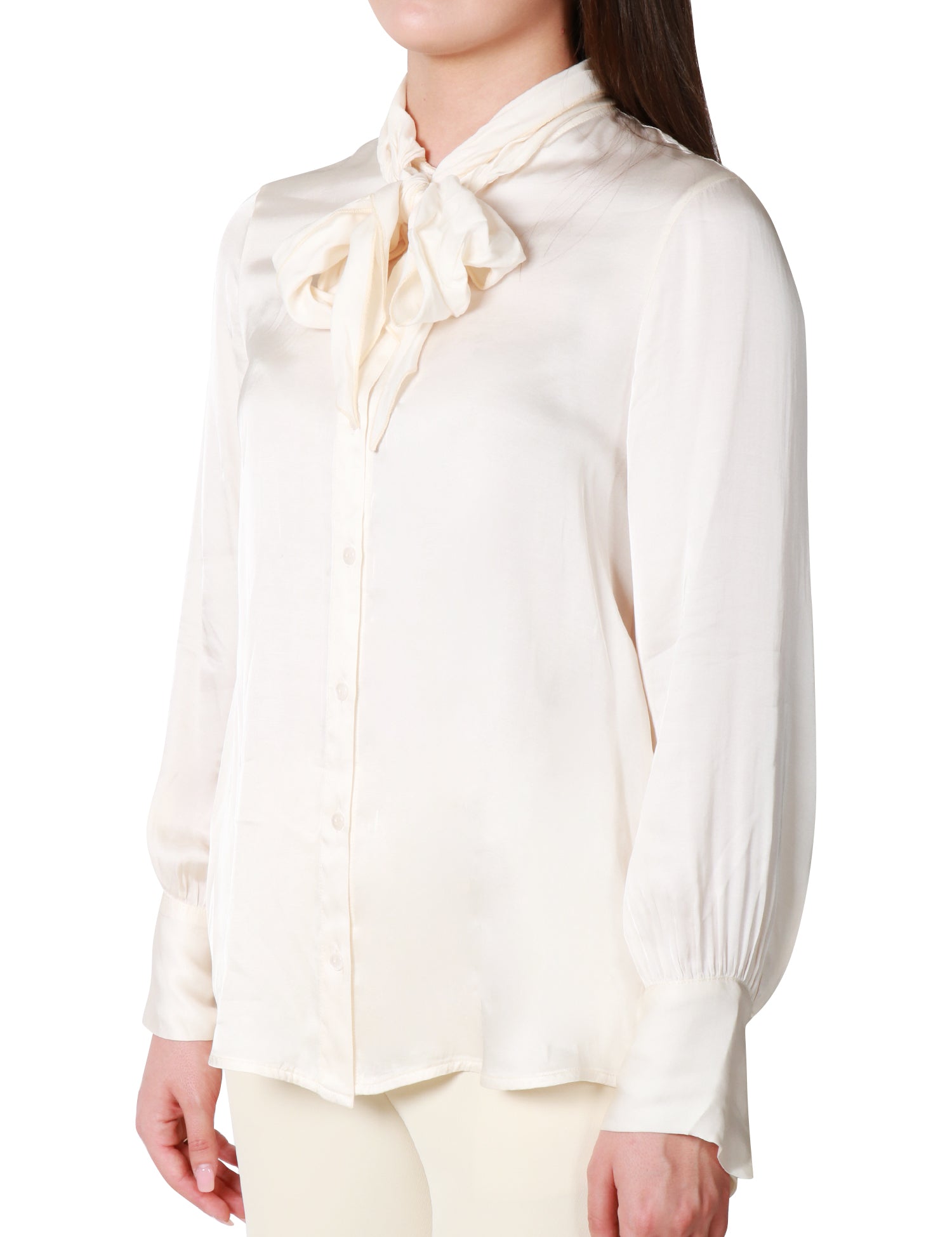 CAMICIA DONNA HAVEONE BURRO CON FUSCIACCA AL COLLO