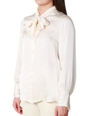 CAMICIA DONNA HAVEONE BURRO CON FUSCIACCA AL COLLO