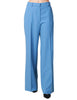 Pantalone donna haveone azzurro a vita alta con gamba a palazzo