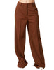 Pantalone donna haveone moro a vita alta con gamba a palazzo