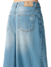 JEANS DONNA HAVEONE MODELLO PANTAGONNA DENIM MEDIO CON EFFETTO SLAVATO ELUNGHEZZA ALLA CAVIGLIA