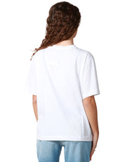 T-SHIRT DONNA HAVEONE BIANCA CON CATENA GIOIELLO SULLO SCOLLO