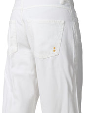 JEANS DONNA ICON DENIM BEA WHITE DENIM A GAMBA DRITTA