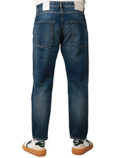 JEANS UOMO ICON DENIM JOSH LAVAGGIO SCURO CON EFFETTO VINTAGE A GAMBA STRETTA
