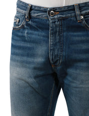 JEANS UOMO ICON DENIM JOSH LAVAGGIO SCURO CON EFFETTO VINTAGE A GAMBA STRETTA
