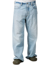 JEANS UOMO ICON DENIM WILL LAVAGGIO CHIARO A GAMBA LARGA