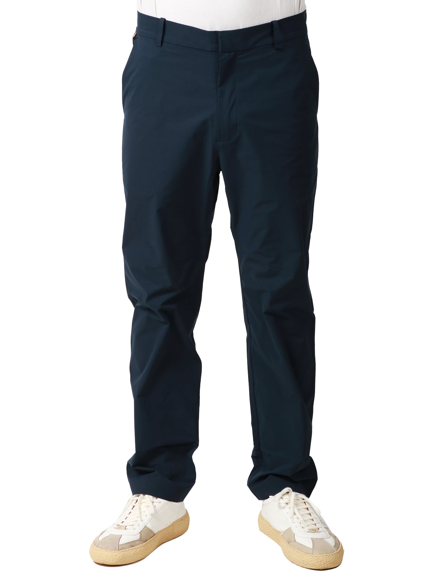 PANTALONE UOMO K-WAY ELIA BLU IN TESSUTO IMPERMEABILE E TASCA POSTERIORE CON PATTA