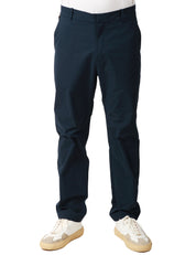 PANTALONE UOMO K-WAY ELIA BLU IN TESSUTO IMPERMEABILE E TASCA POSTERIORE CON PATTA