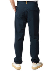 PANTALONE UOMO K-WAY ELIA BLU IN TESSUTO IMPERMEABILE E TASCA POSTERIORE CON PATTA