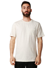 T-SHIRT UOMO K-WAY SIGUR BIANCA IN JERSEY CON TASCHINO SUL PETTO