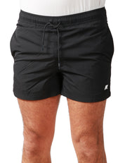 COSTUME MARE UOMO K-WAY HAZEL BEACH BLACK IN TESSUTO AD ASCIUGATURA RAPIDA CON VITA ELASTICIZZATA