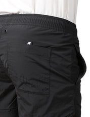 COSTUME MARE UOMO K-WAY HAZEL BEACH BLACK IN TESSUTO AD ASCIUGATURA RAPIDA CON VITA ELASTICIZZATA