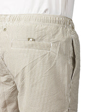 COSTUME MARE UOMO K-WAY HAZEL GREEN/WHITE A RIGHE IN TESSUTO SEERSUCKER AD ASCIUGATURA RAPIDA