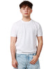 Maglia uomo kangra bianca girocollo in cotone rasato calato