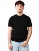 Maglia uomo kangra nera girocollo in cotone rasato calato